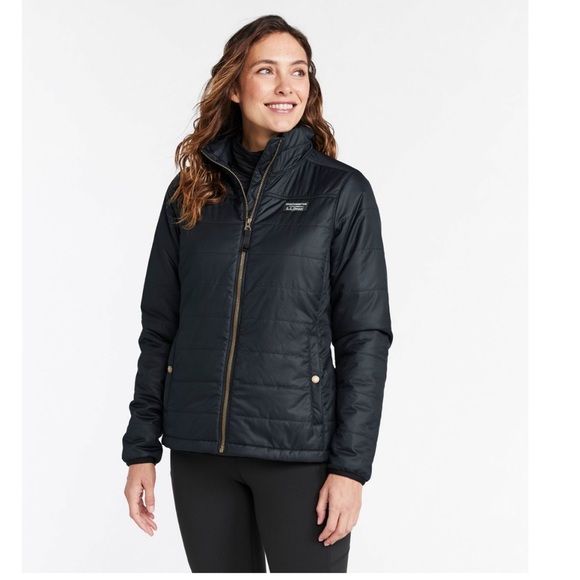 Salmon color Puffer L.L Bean Jacket women’s s - Picture 1 of 5